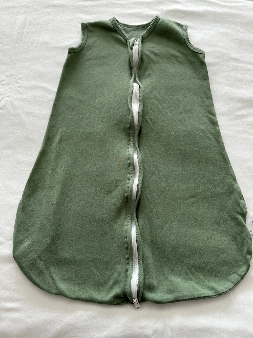 Children's Sleeveless Zip Sleep Sack - Olive Green, Navy & Light Blue
